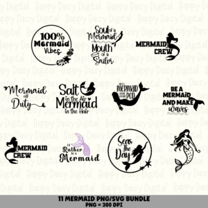11 Mermaid Sayings Bundle