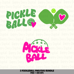 3 Pickleball Designs Bundle 4