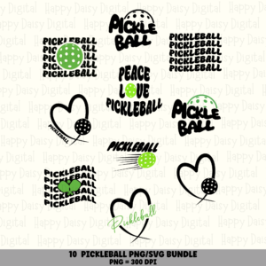 10 Pickleball Designs Bundle 5