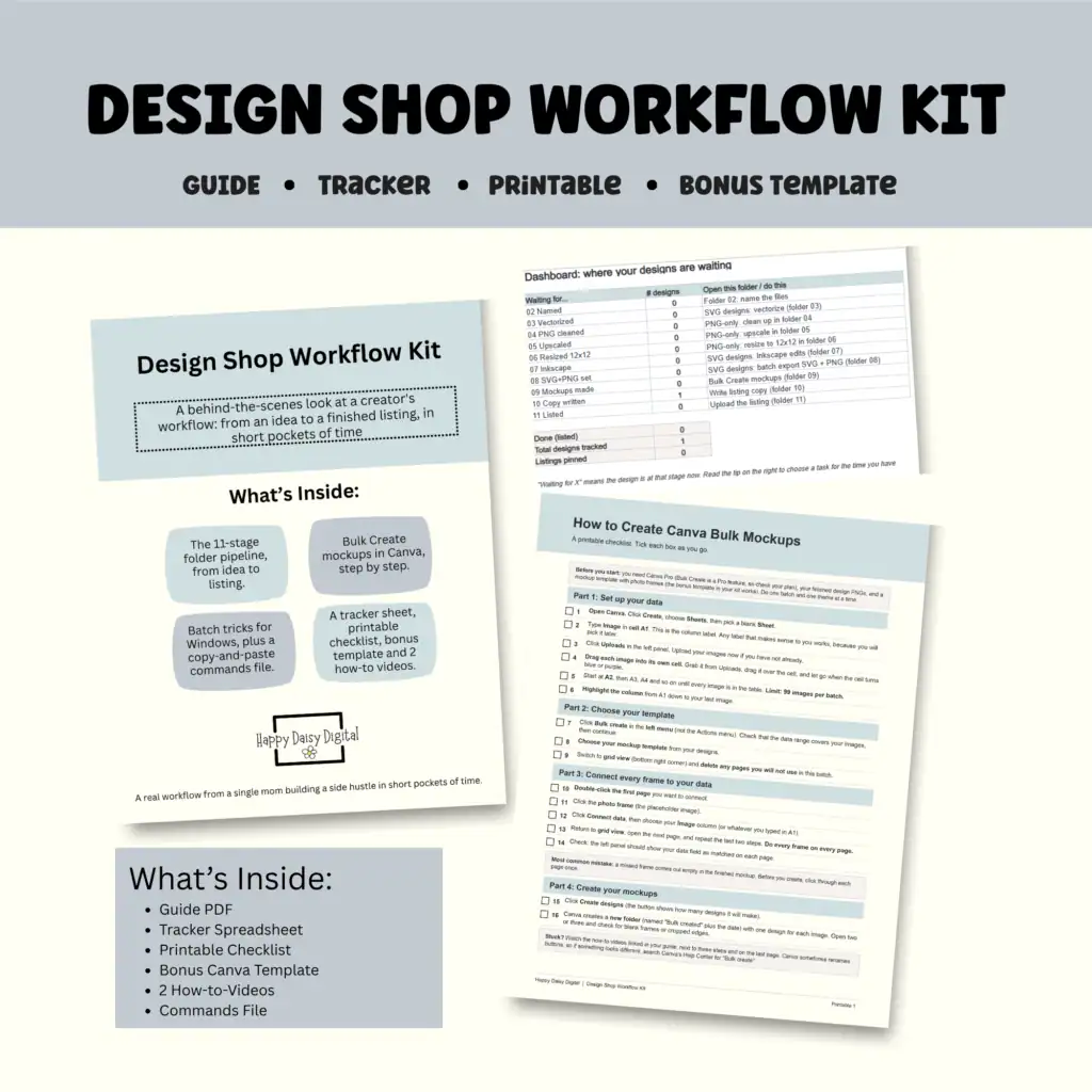 Build a Profitable Digital Design Shop—15 Minutes at a Time.