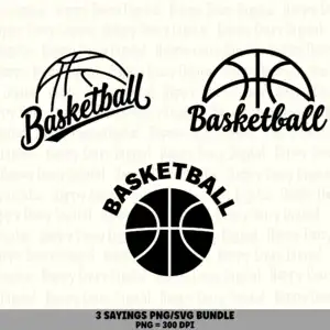 3 Basketball PNG SVG Bundle | Half Court Sayings Designs | Sublimation Cricut Digital Download