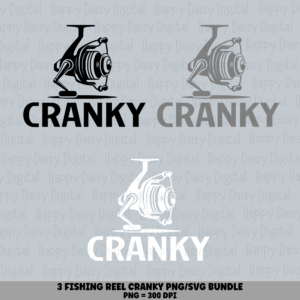 3 Reel Cranky PNG SVG Bundle | Reel Cranky Colors Designs | Sublimation Cricut Digital Download