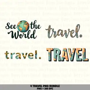 4 Travel Map Pattern PNG Bundle | Travel Map Pattern Designs | Sublimation Cricut Digital Download