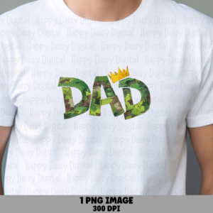 Dad PNG Dad Camo Design Textured Text Commercial Use POD