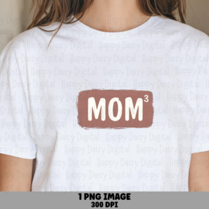 Mom Cubed SVG PNG Mom Cubed Design Badge Design Cricut Silhouette Canva Commercial Use POD