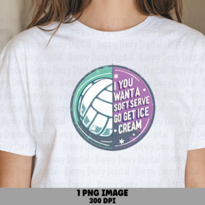 Do You Want A Volleyball Set Or Ice Cream PNG Funny Volleyball Pun Ice Cream Pun Design Commercial Use POD