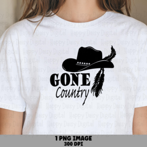 Gone Country Hat PNG | Sublimation Commercial Use POD