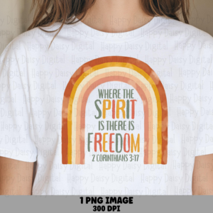 Spirit Freedom Rainbow PNG | Sublimation Commercial Use POD