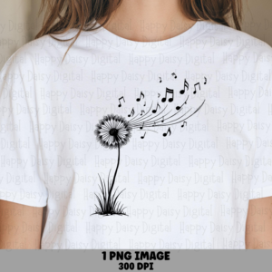 Dandelion Melody PNG | Sublimation Commercial Use POD