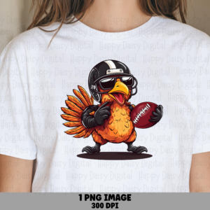 Cool Football Turkey Player PNG | Sublimation Commercial Use POD