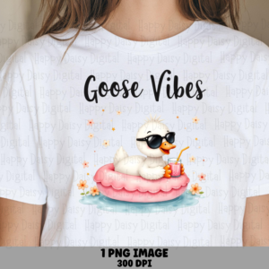 Goose Vibes Pool Float PNG | Sublimation Commercial Use POD