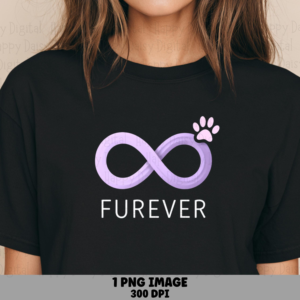 Furever Paw Infinity PNG | Sublimation Commercial Use POD