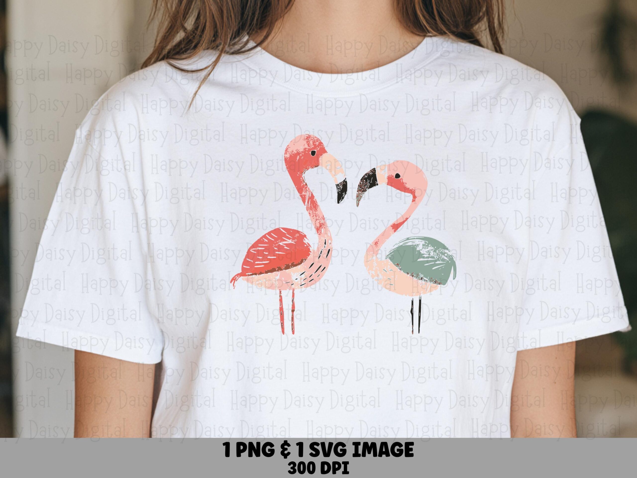Flamingo Duo SVG PNG Flamingo Duo Two Flamingos Sublimation Cricut Silhouette Canva Commercial Use POD