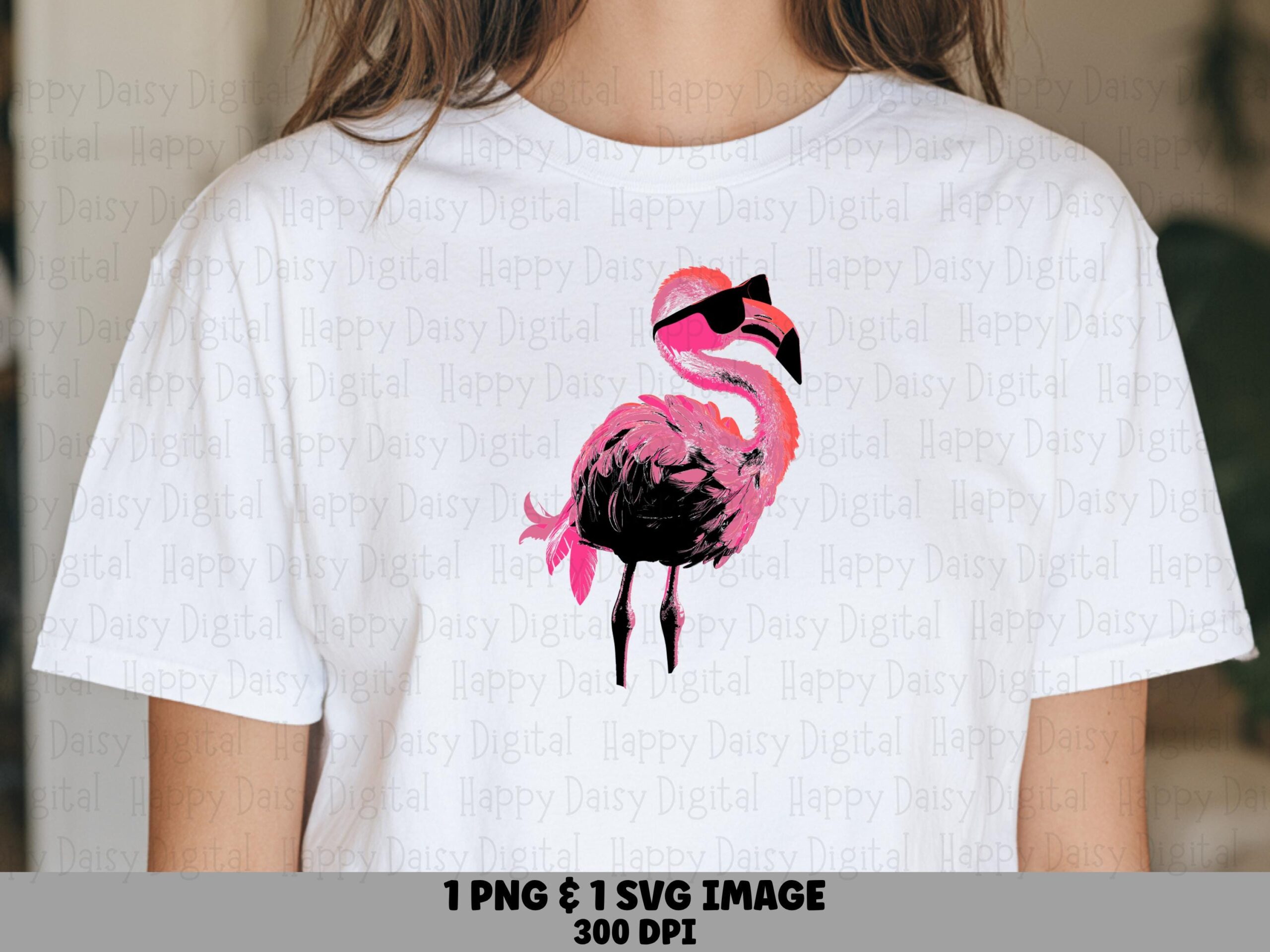 Sunglasses Flamingo SVG PNG Sunglasses Flamingo Stylized Design Sublimation Cricut Silhouette Canva Commercial Use POD