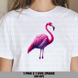 Purple Flamingo PNG Purple Flamingo Watercolor Design Sublimation Design Commercial Use POD