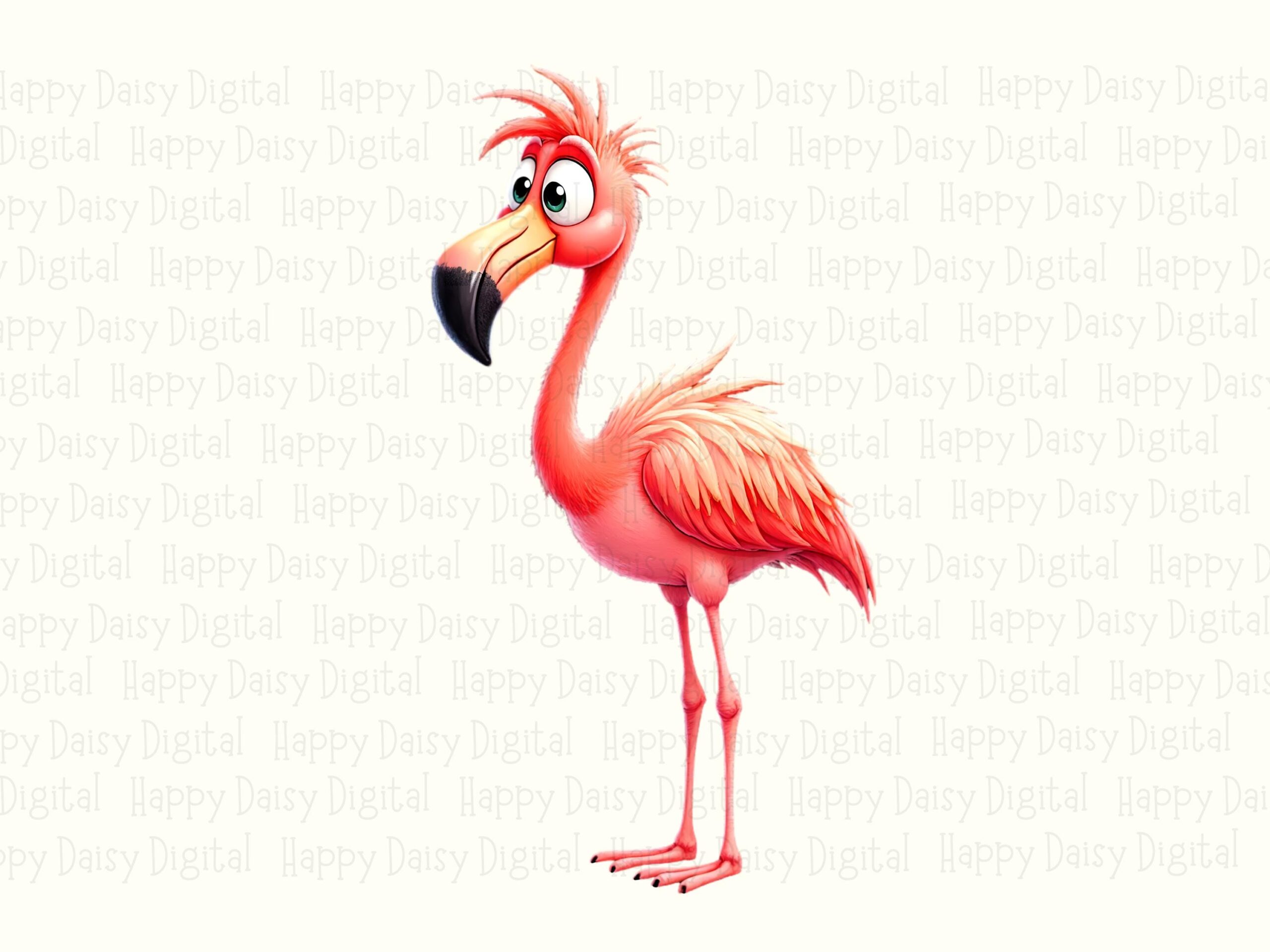 Simple Flamingo PNG Simple Flamingo Minimalist Design Sublimation Design Commercial Use POD - Image 2