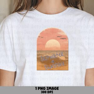 Saltwater And Sunshine PNG Arch Design Saltwater And Sunshine Sublimation Beach Summer Commercial Use POD