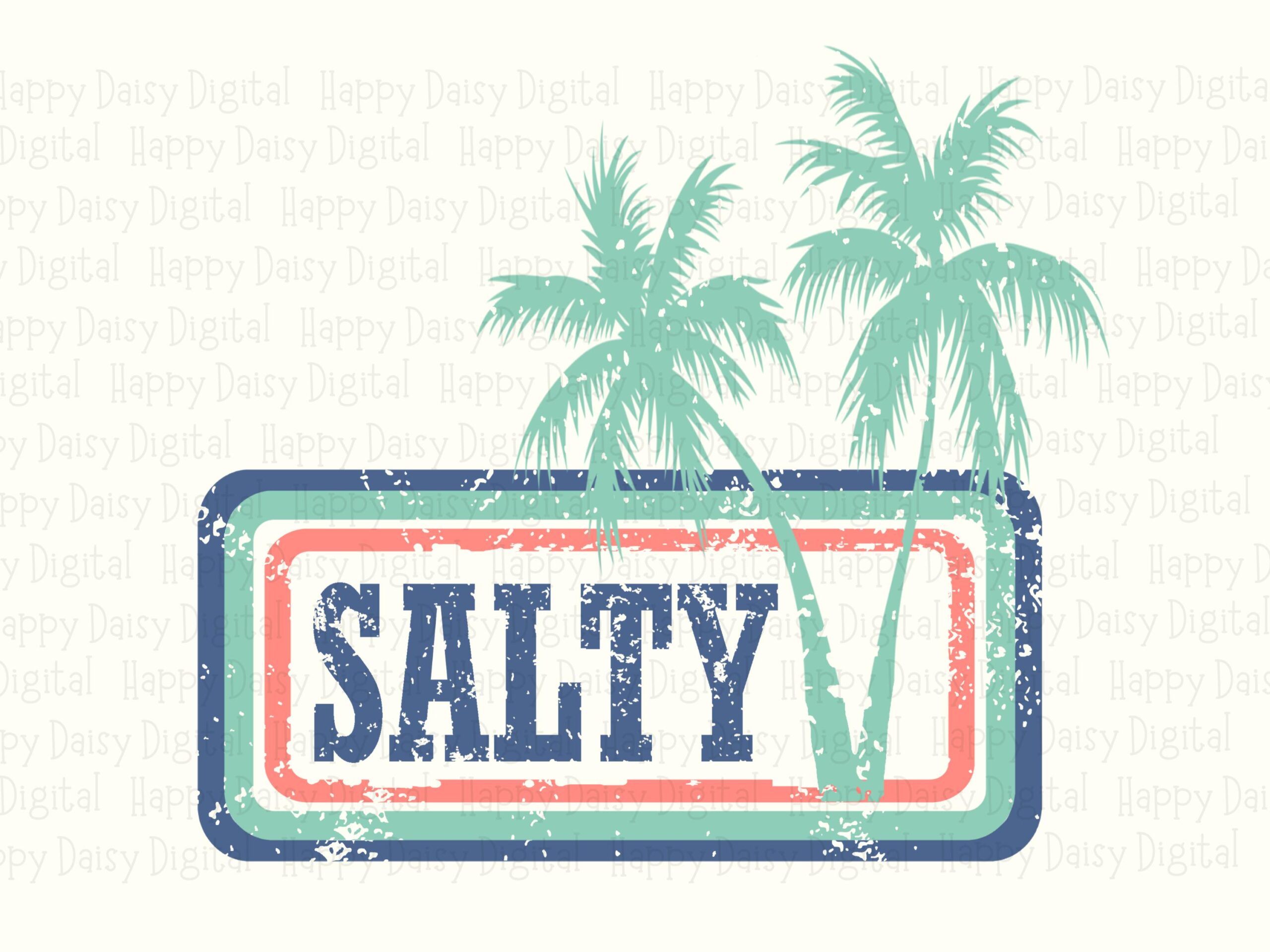 Salty PNG Salty Design Stamp Badge Sublimation Beach Summer Commercial Use POD - Image 2