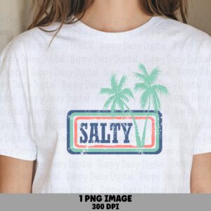 Salty PNG Salty Design Stamp Badge Sublimation Beach Summer Commercial Use POD