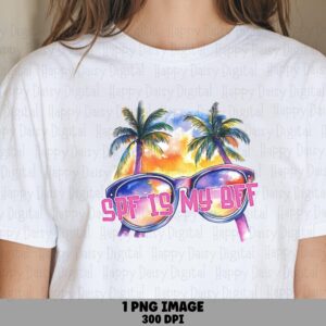SPF Is My BFF PNG Sunglasses Design Sup Is My Off Sublimation Beach Summer Commercial Use Print on Demand
