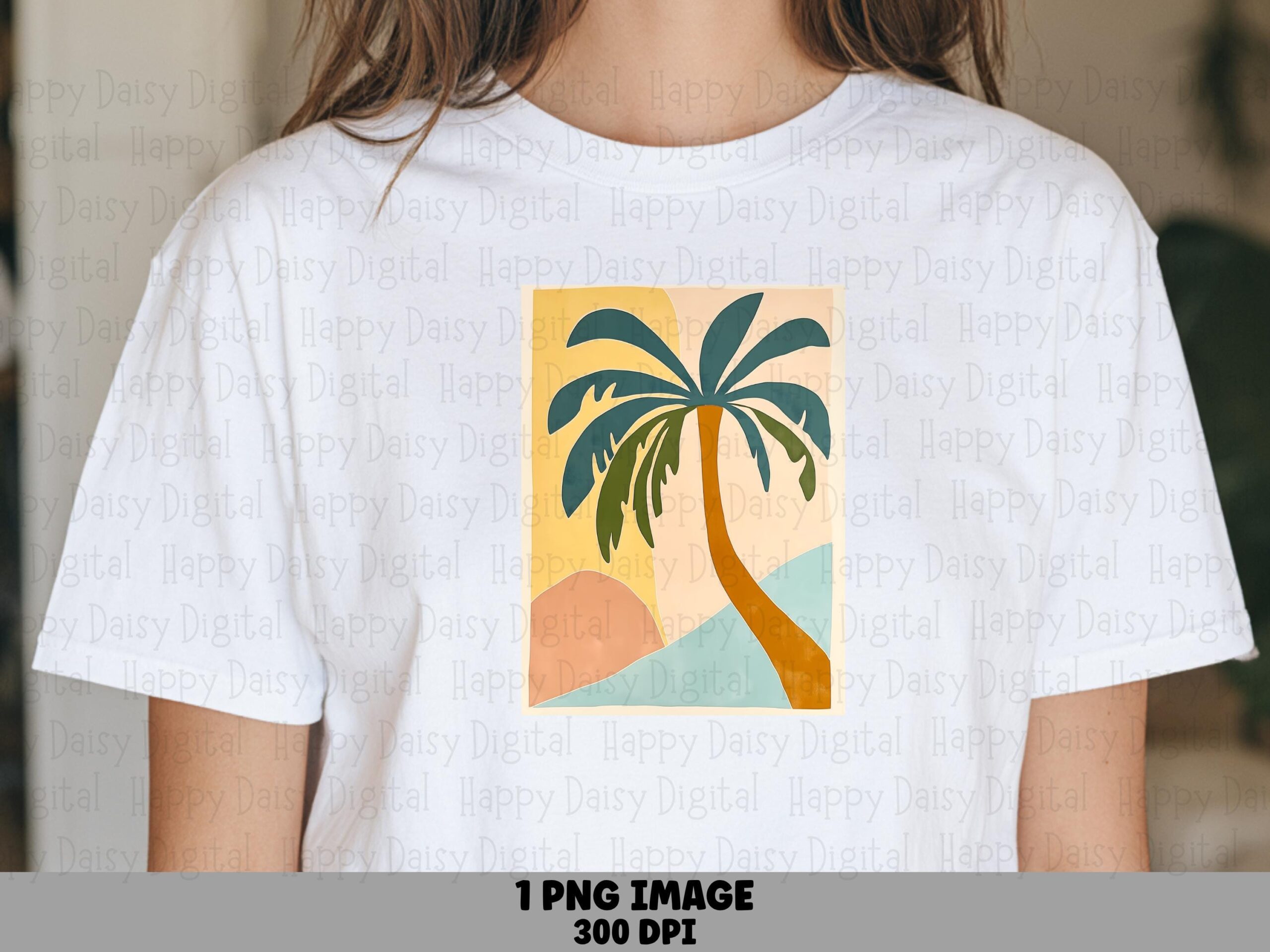 Palm Tree Art Print PNG Art Print Design Sublimation Design Beach Summer Commercial Use POD