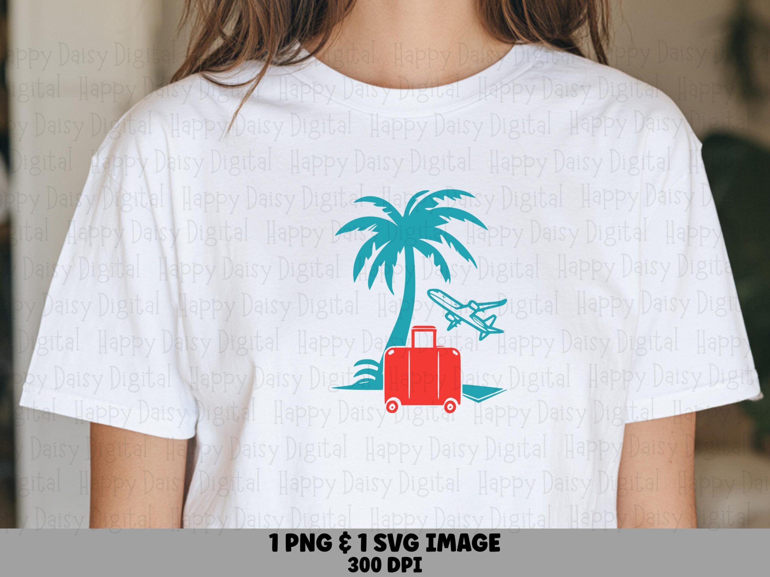 Palm Tree Travel SVG PNG Travel Design Palm Suitcase Sublimation Cricut Silhouette Canva Commercial Use POD