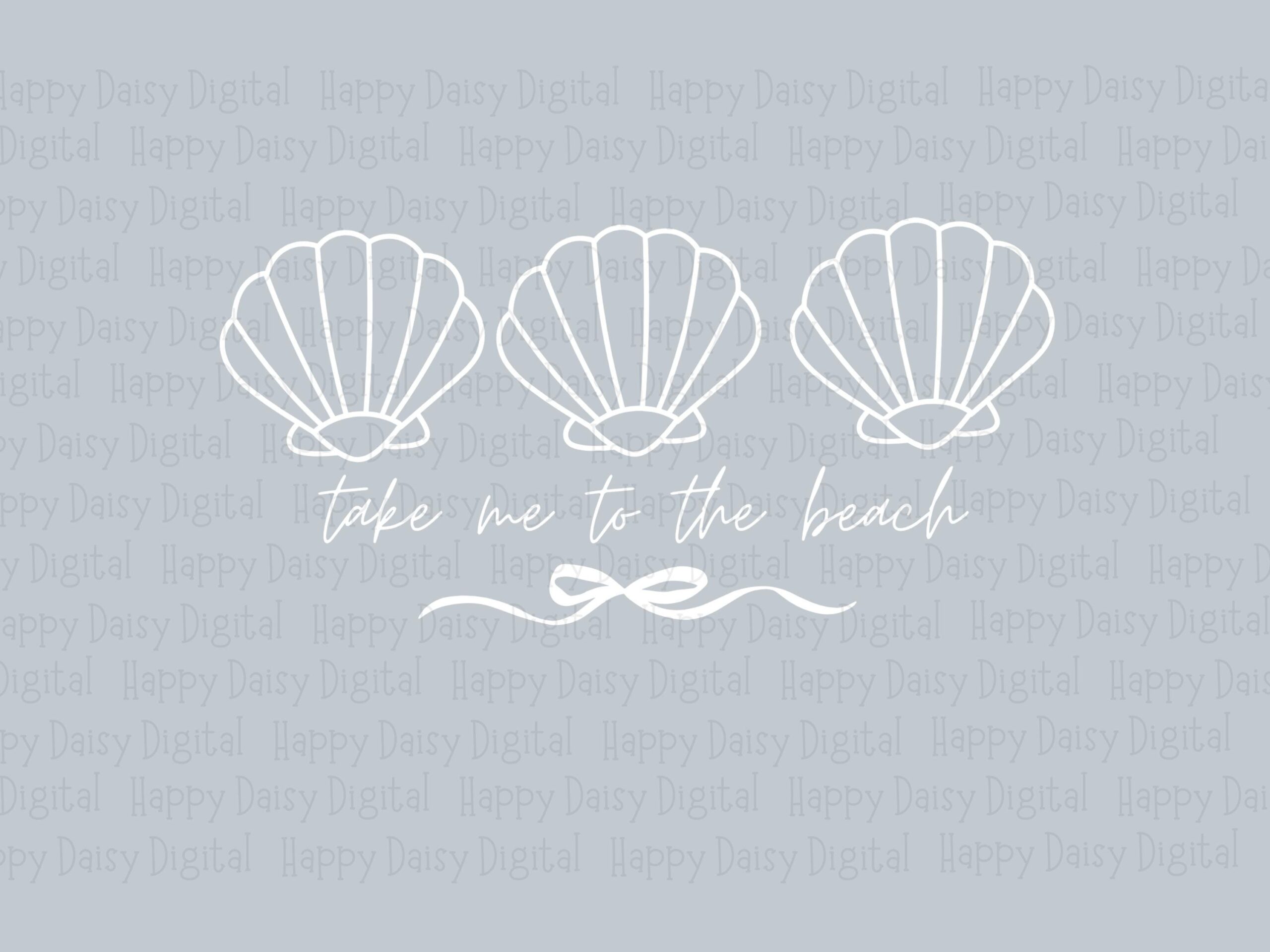 Take Me To The Beach SVG PNG Seashell Design Take Me To The Beach Sublimation Cricut Silhouette Canva Commercial Use POD - Image 2
