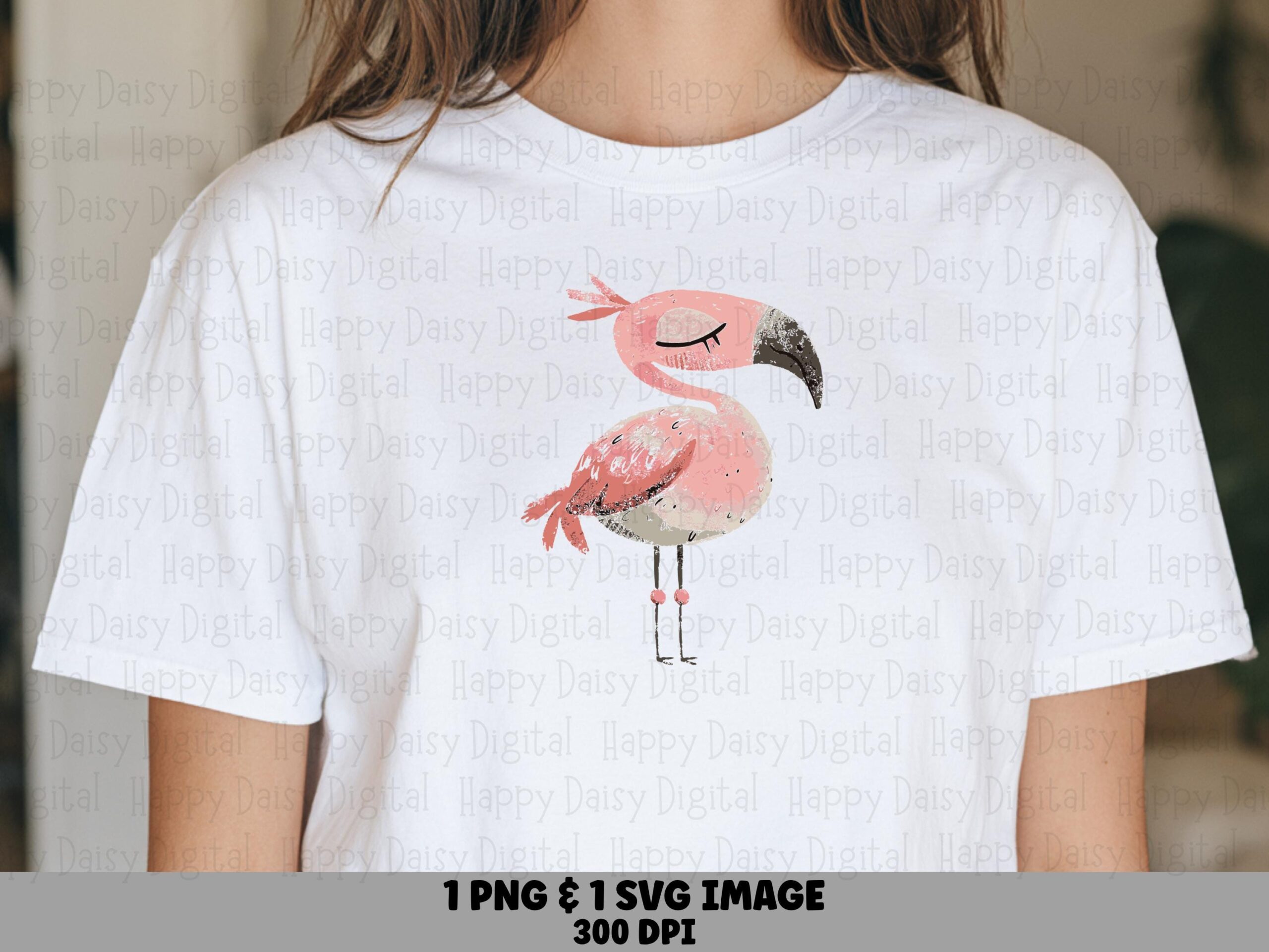 Sleepy Flamingo SVG PNG Sleepy Flamingo Resting Design Sublimation Cricut Silhouette Canva Commercial Use POD