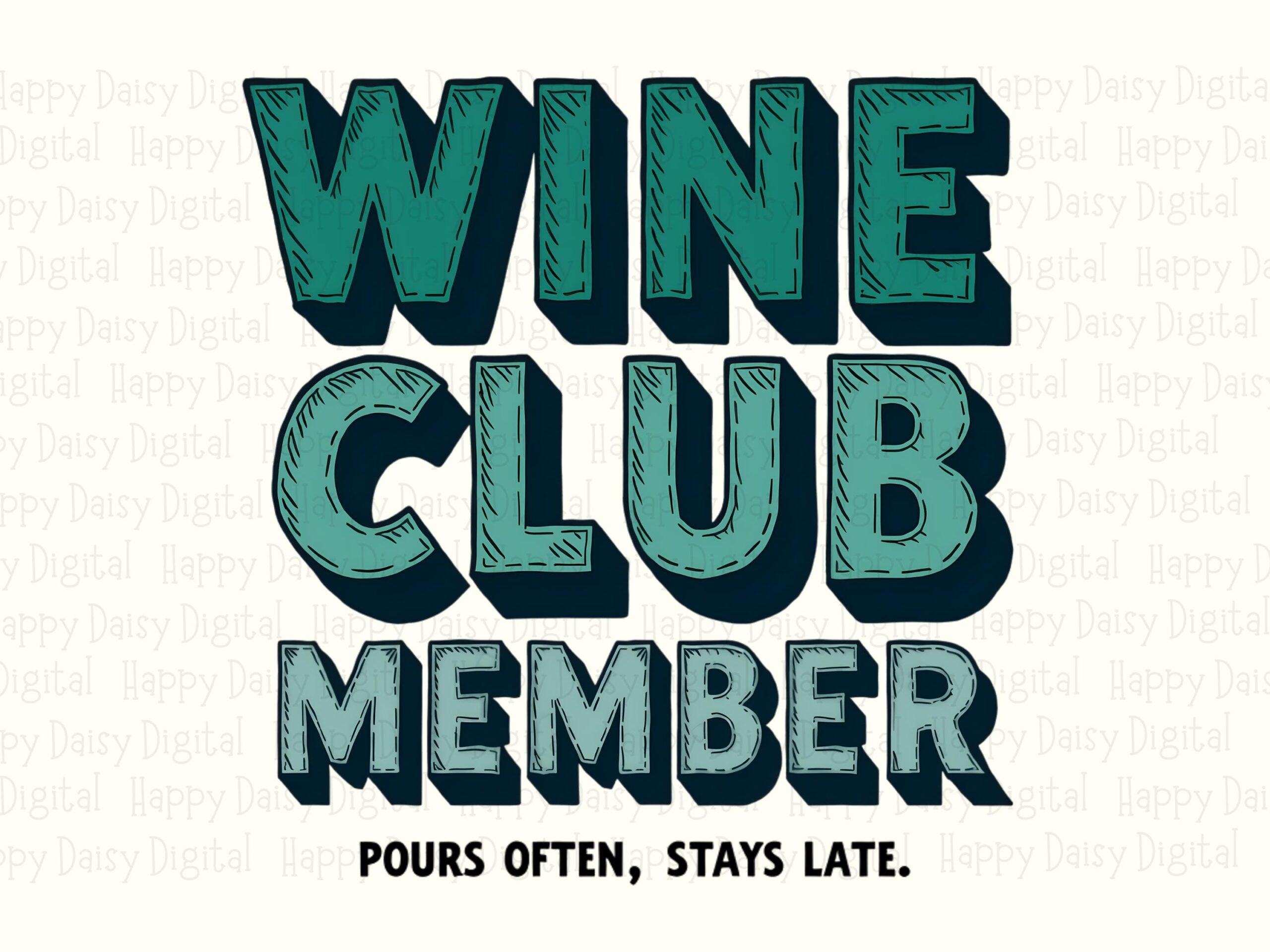 Wine Club Member PNG Wine Club Member Gradient Text Design Commercial Use POD - Image 2