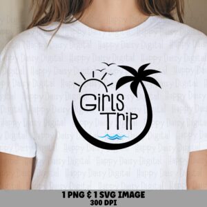 Girls Trip In Progress SVG PNG Girls Trip Loading Bar In Progress Design Cricut Silhouette Canva Commercial Use POD