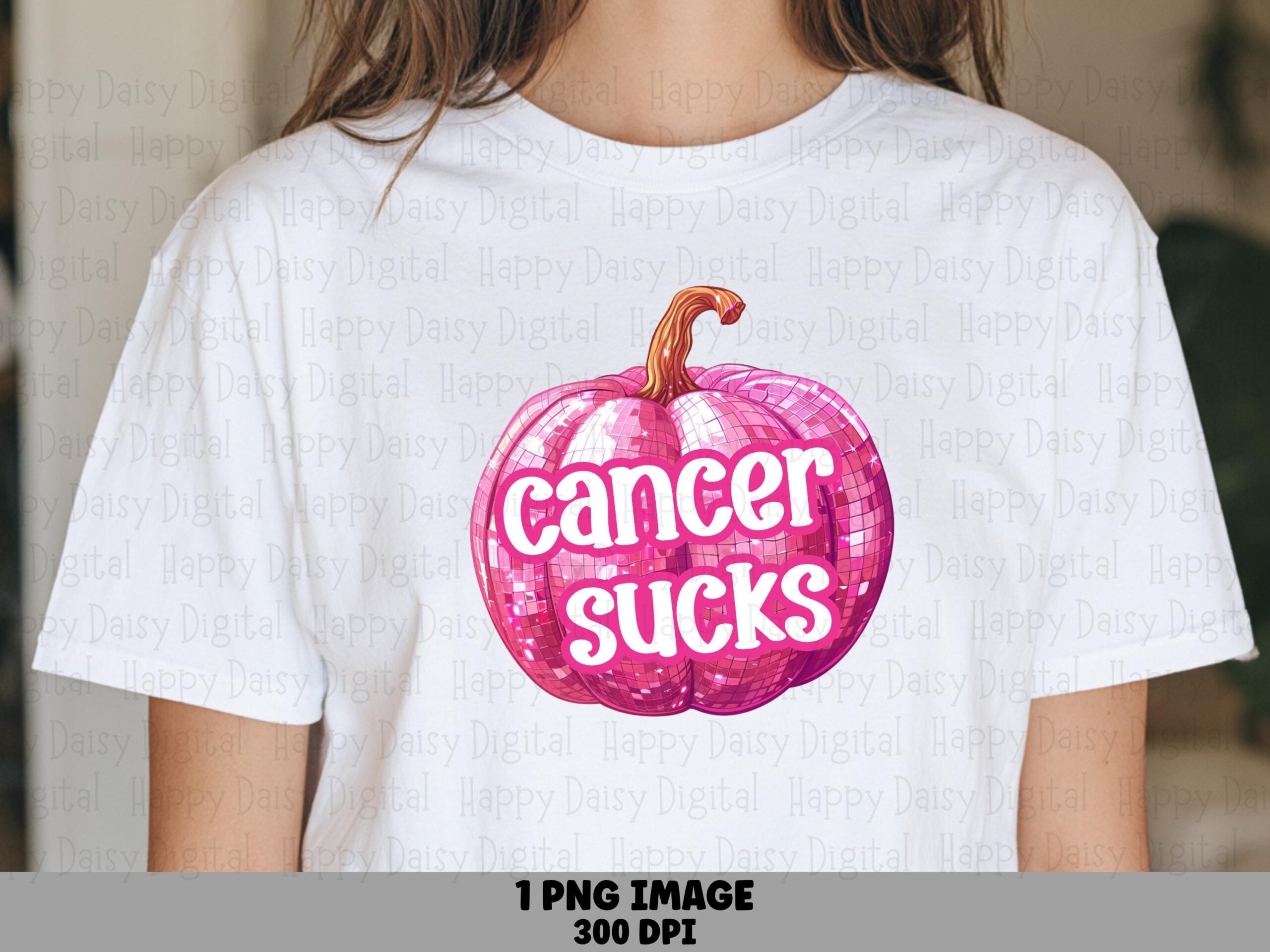 Cancer Sucks PNG Breast Cancer PNG Cancer Sucks Design Pumpkin Illustration Commercial Use POD