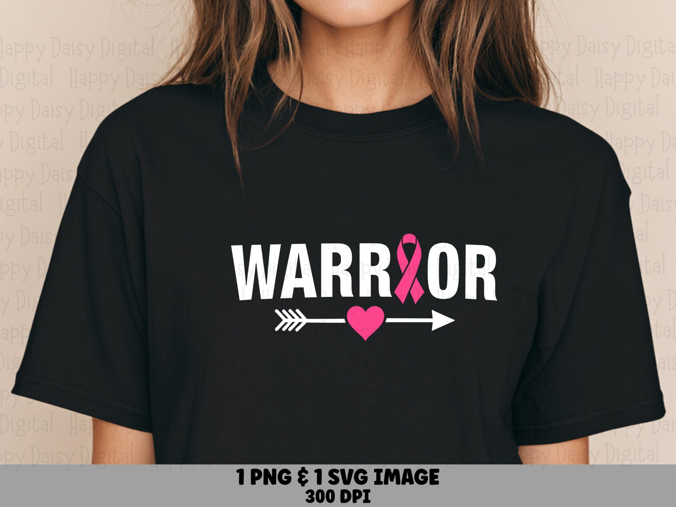 Warrior SVG PNG Warrior Design Ribbon Arrow Accent Cricut Silhouette Canva Commercial Use POD