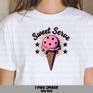 Sweet Serve PNG Sweet Serve Pun Ice Cream Illustration Commercial Use POD