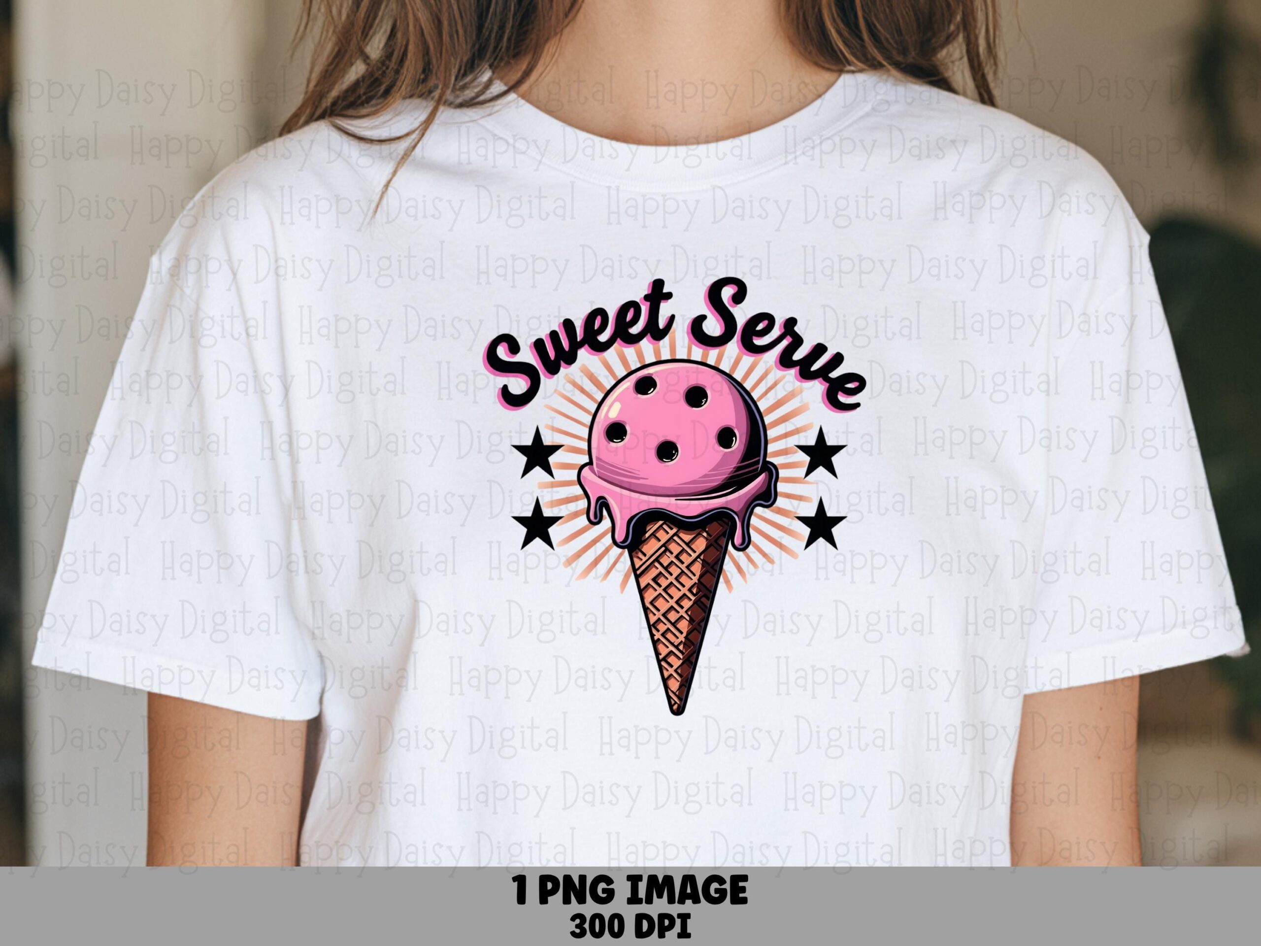 Sweet Serve PNG Sweet Serve Pun Ice Cream Illustration Commercial Use POD