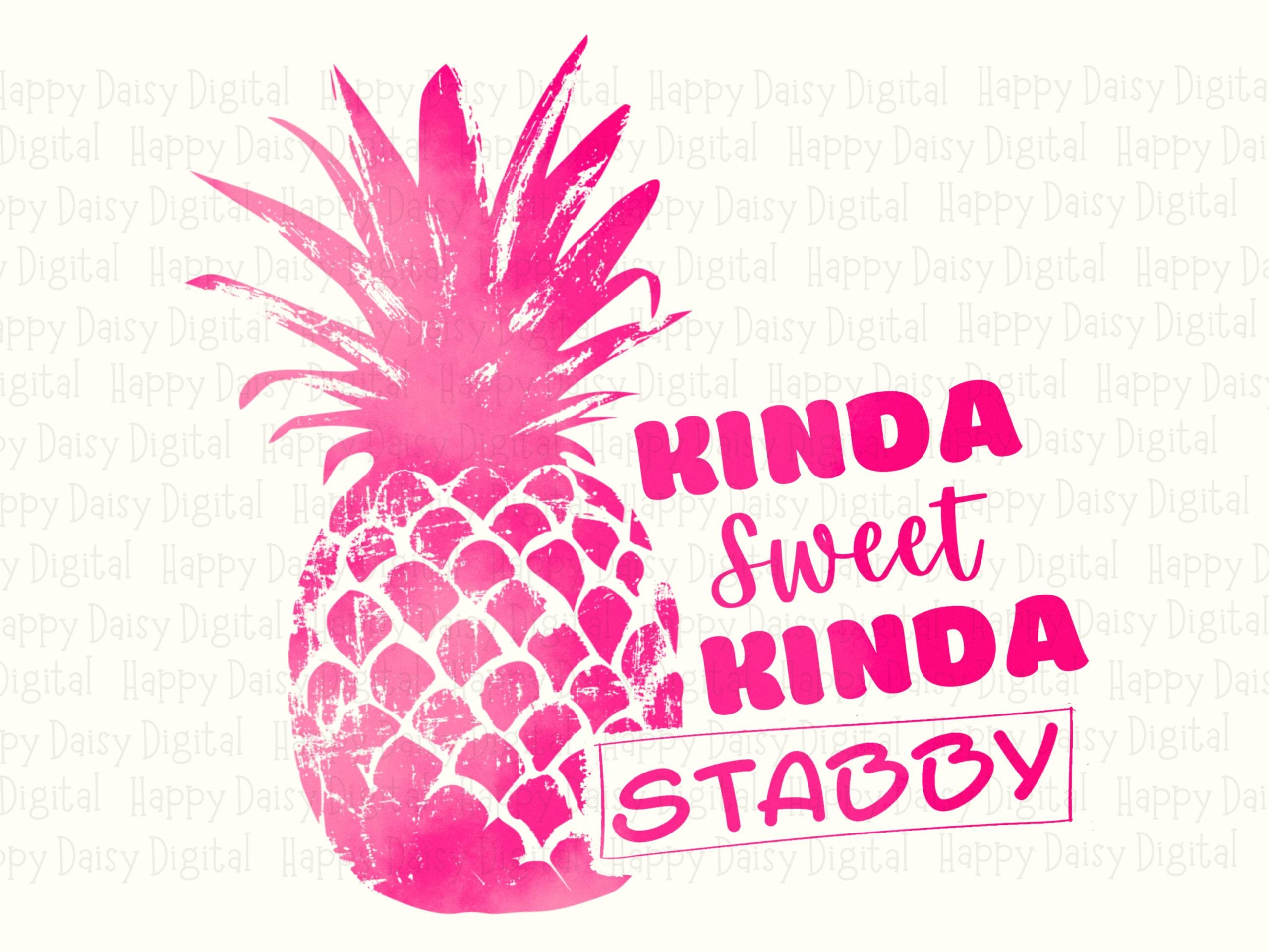 Kinda Sweet Kinda Sassy PNG Pineapple Design Sublimation Design Beach Summer Commercial Use POD - Image 2