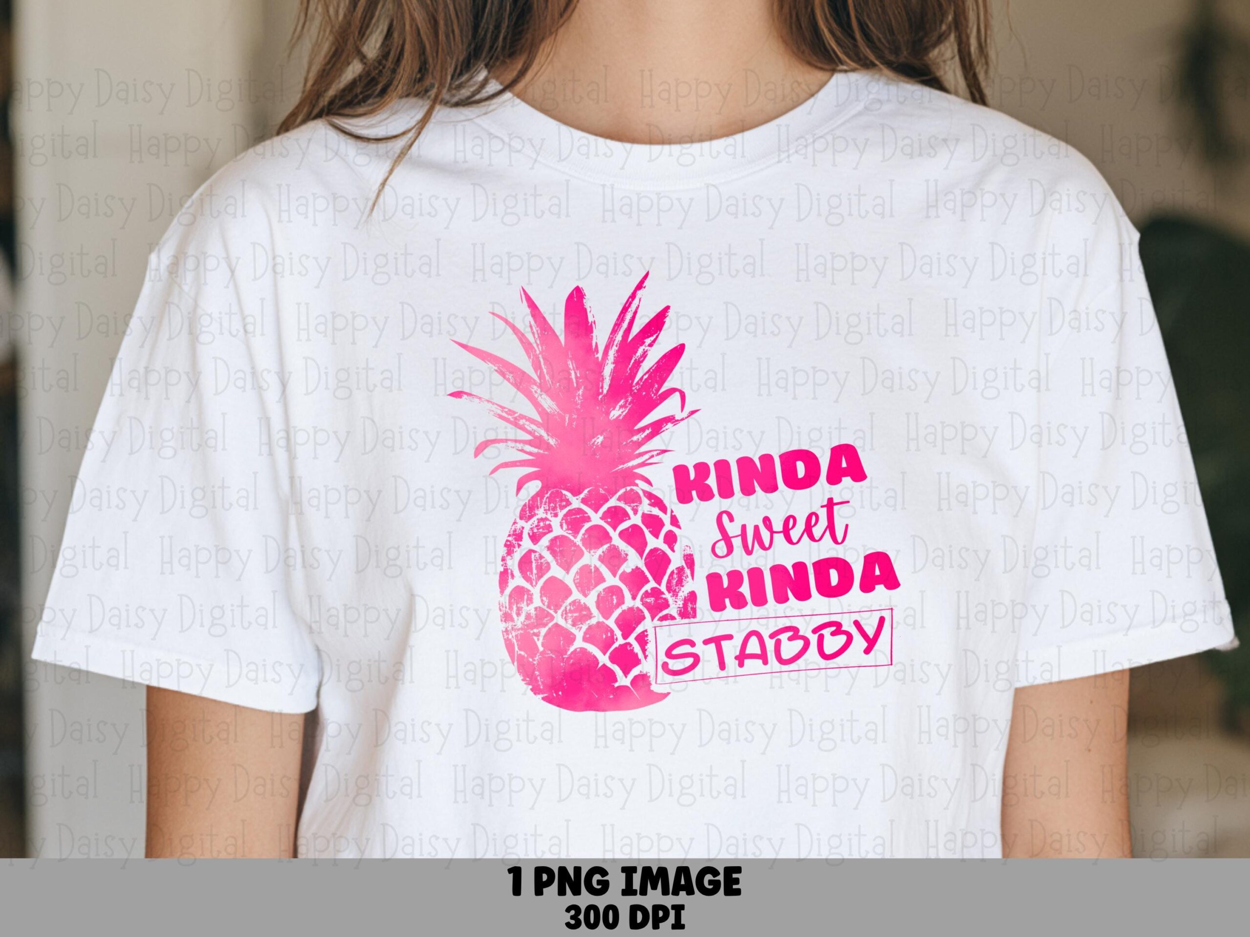 Kinda Sweet Kinda Sassy PNG Pineapple Design Sublimation Design Beach Summer Commercial Use POD