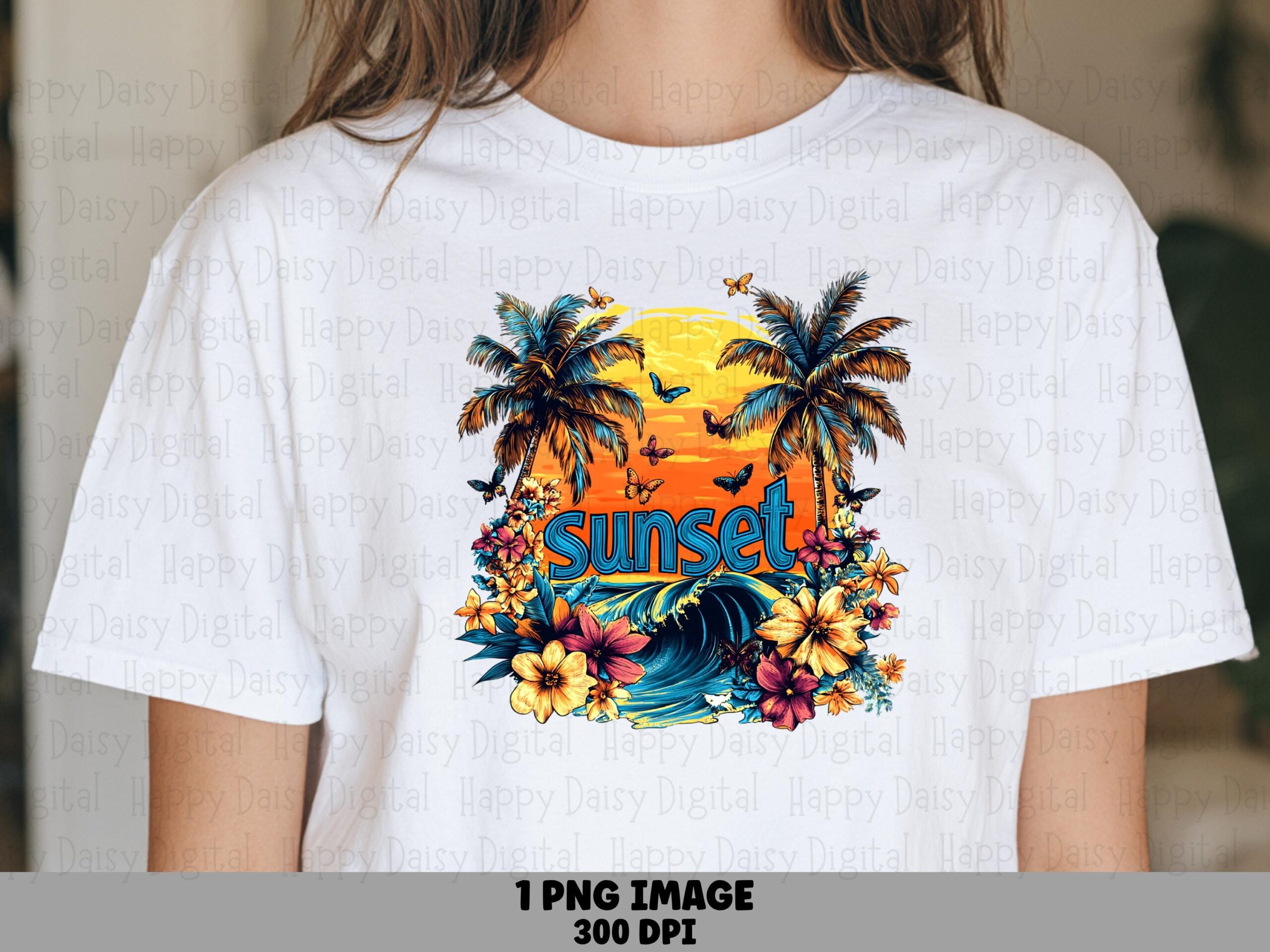 Sunset PNG Sunset Design Sublimation Design Beach Summer Commercial Use POD