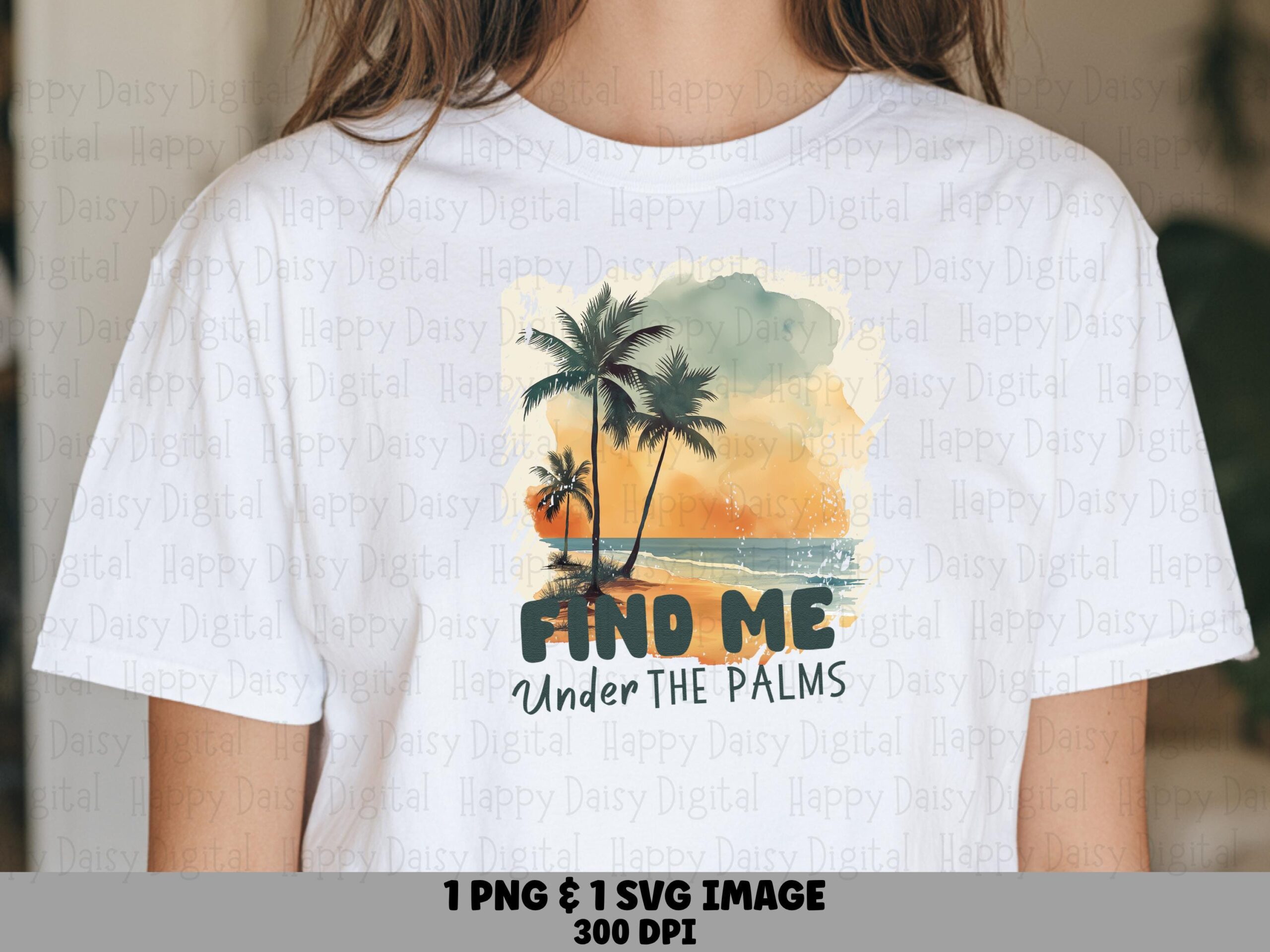 Find Me Under The Palms SVG PNG Find Me Under The Palms Colorful Badge Sublimation Cricut Silhouette Canva Commercial Use POD