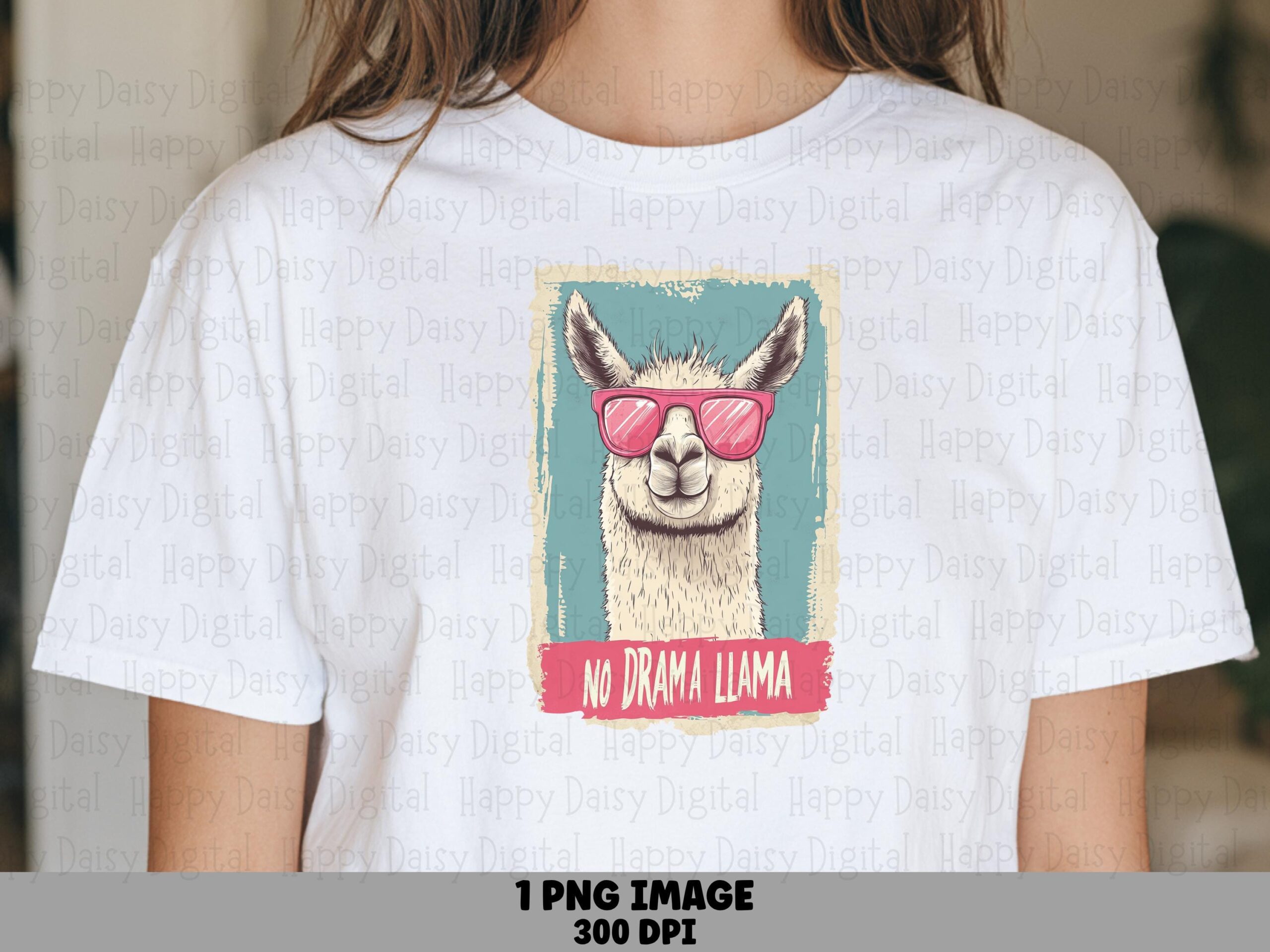 No Drama Llama PNG Llama Design No Drama Llama Commercial Use POD