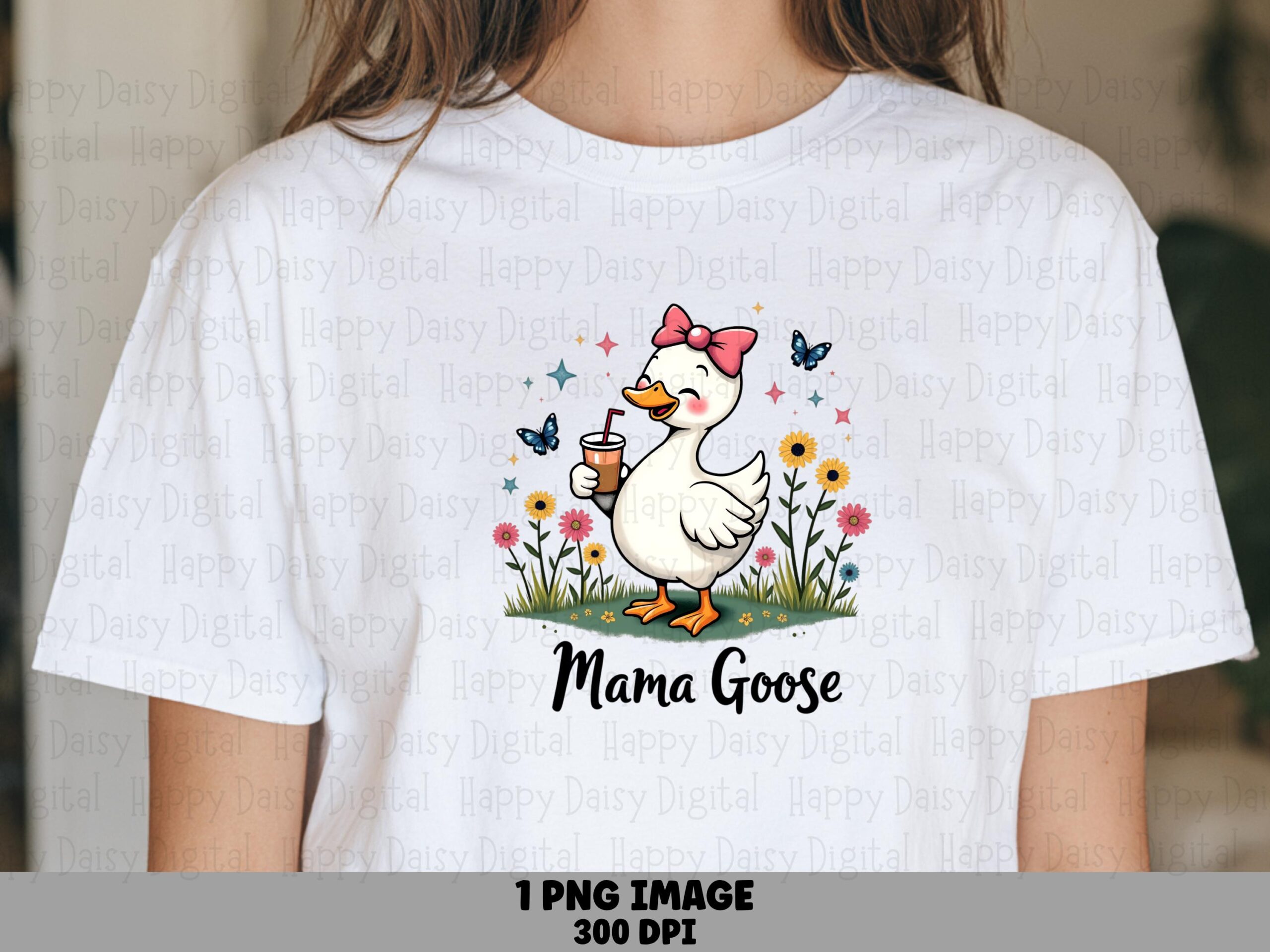 Mama Goose SVG PNG Mama Goose Design Goose Illustration Cricut Silhouette Canva Commercial Use POD