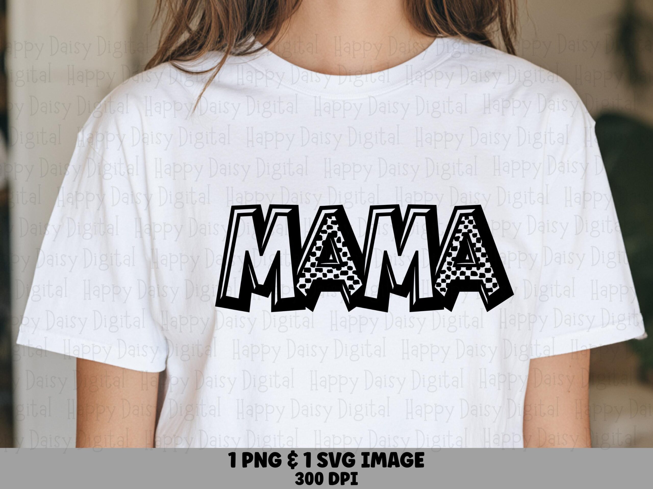 Mama SVG PNG Mama Triangle Design Patterned Text Cricut Silhouette Canva Commercial Use POD