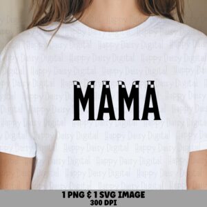Mama SVG PNG Mama Block Design Bold Block Text Cricut Silhouette Canva Commercial Use POD