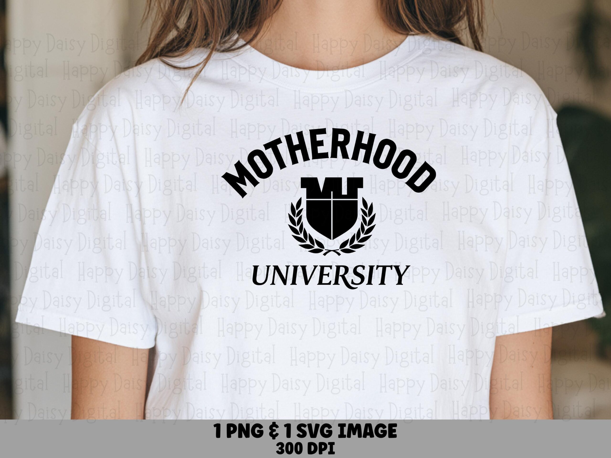 Motherhood University SVG PNG Motherhood University Design Crest Icon Design Cricut Silhouette Canva Commercial Use POD