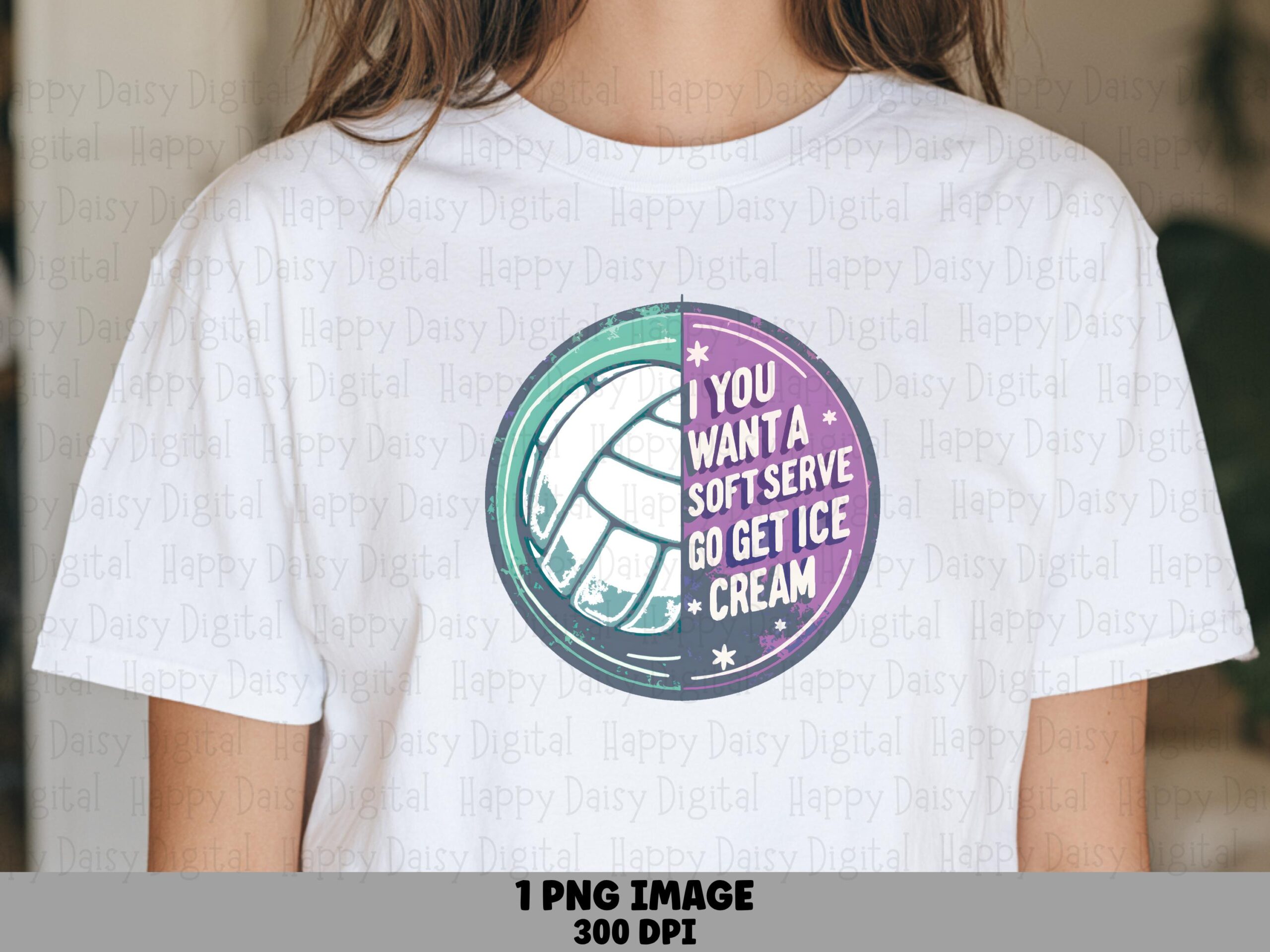 Do You Want A Volleyball Set Or Ice Cream PNG Funny Volleyball Pun Ice Cream Pun Design Commercial Use POD