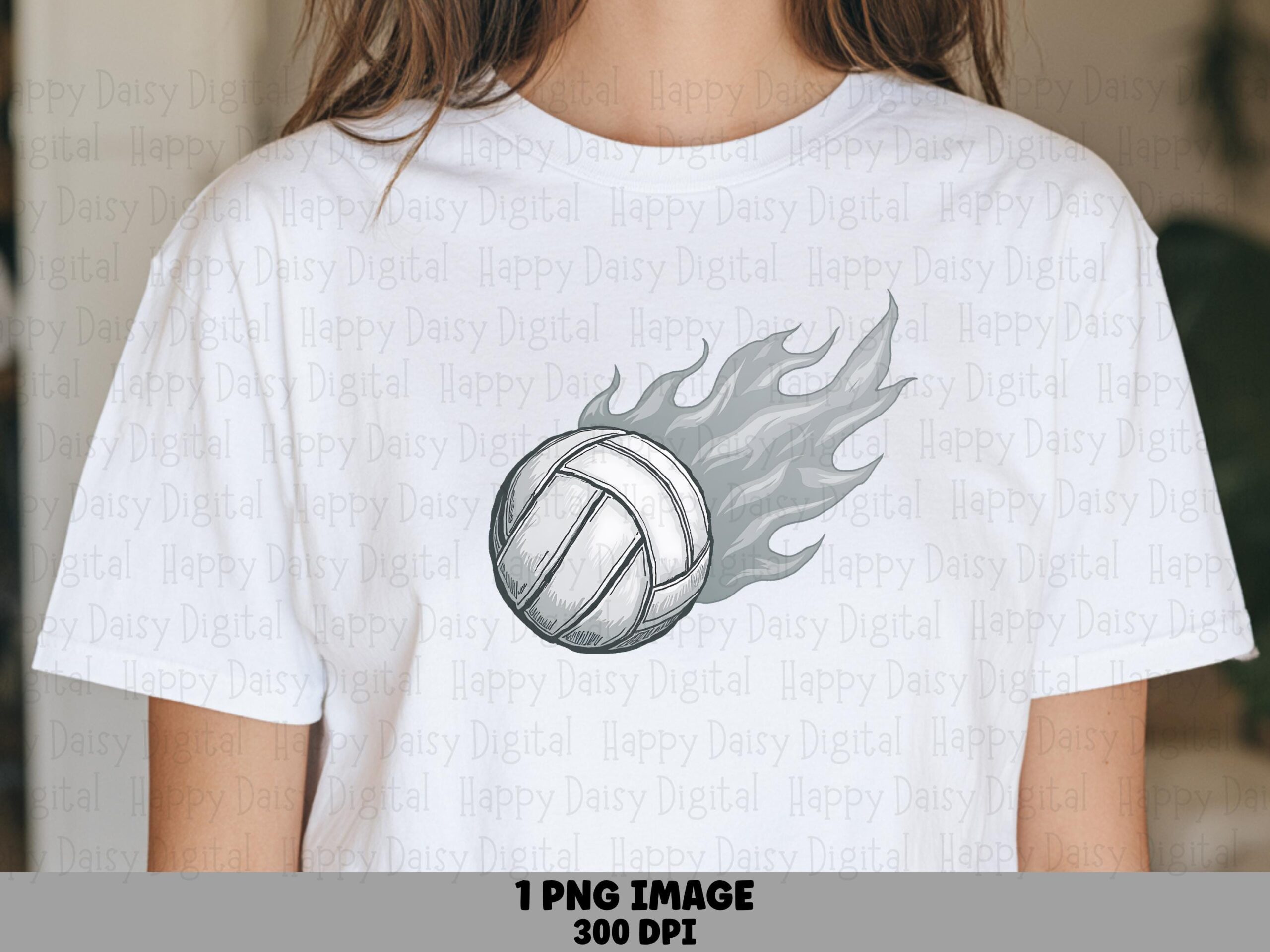 Volleyball PNG Volleyball Flame Design Flame Effect Illustration Commercial Use POD