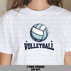 Volleyball PNG Volleyball Simple Design Icon And Text Design Commercial Use POD