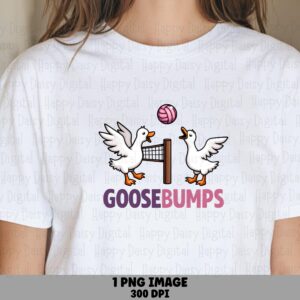 Goosebumps SVG PNG Goosebumps Pun Design Geese Character Illustration Cricut Silhouette Canva Commercial Use POD