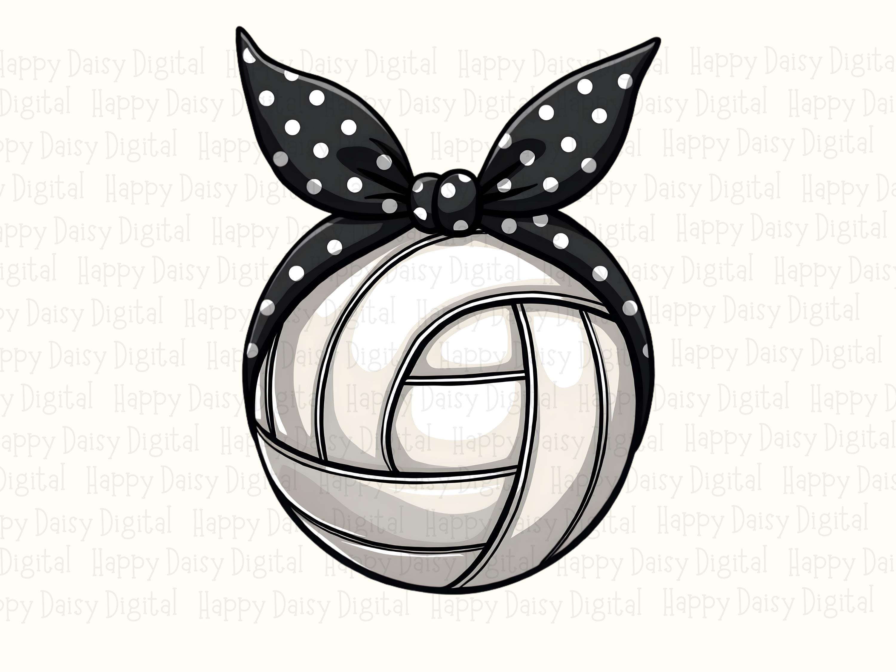 Volleyball SVG PNG Bandana Pattern Volleyball Patterned Illustration Cricut Silhouette Canva Commercial Use POD - Image 2