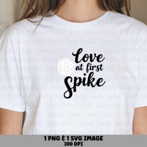 Love At First Spike SVG PNG Love At First Spike Script Text Design Cricut Silhouette Canva Commercial Use POD