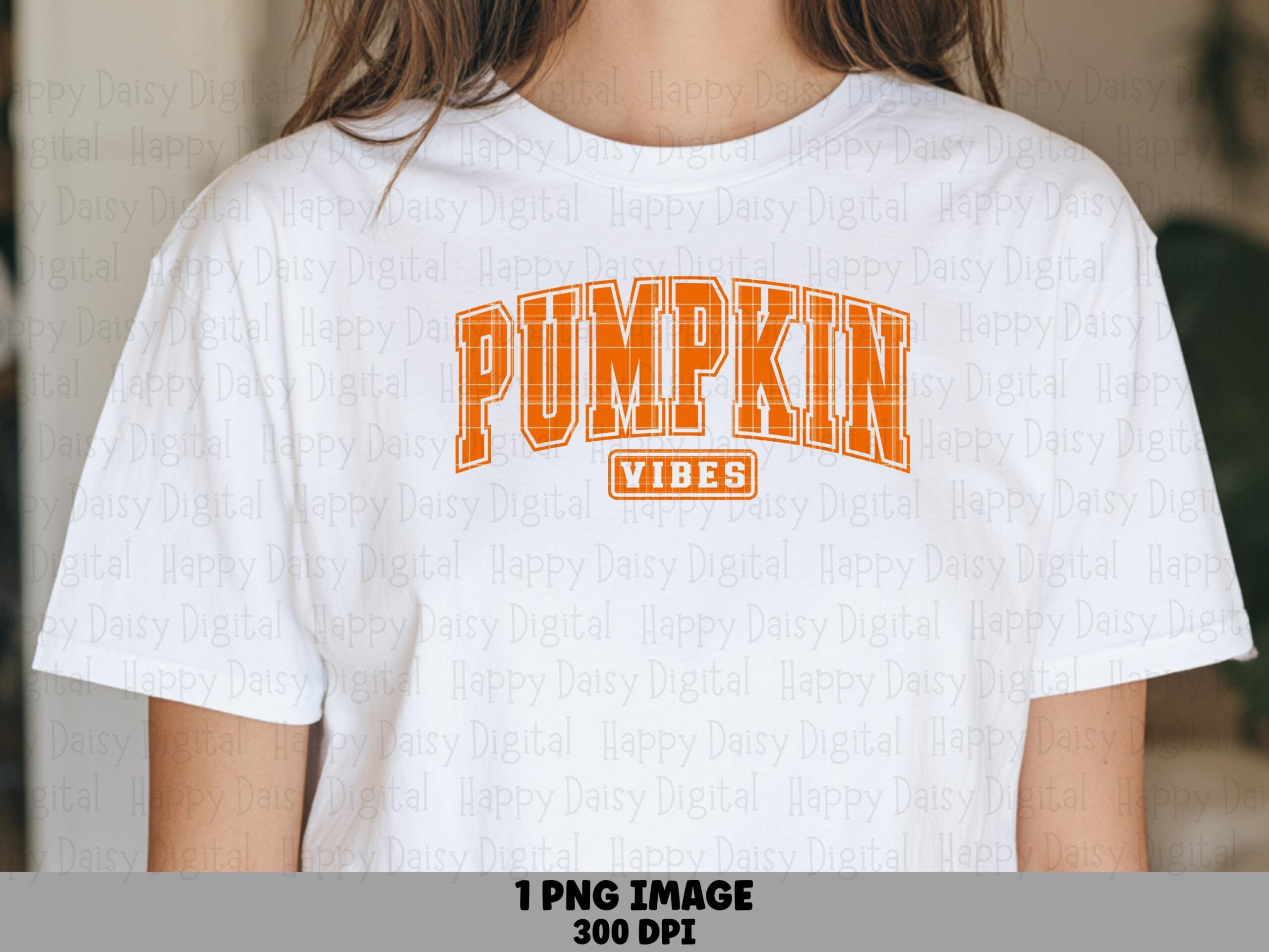 Pumpkin Vibes PNG Pumpkin Vibes Design Varsity Text Sublimation Design Commercial Use POD